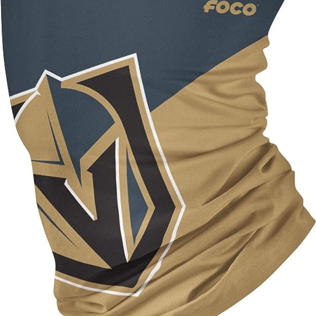 Vegas Golden Kights Foco Small Unisex-Adult Nhl Team Logo Neck Gaiter Multiuse
